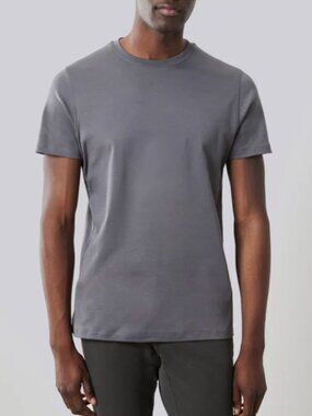 ROBERT BARAKETT The Barakett Tee Pima Cotton - Smoke Gray Limited Edition M $70